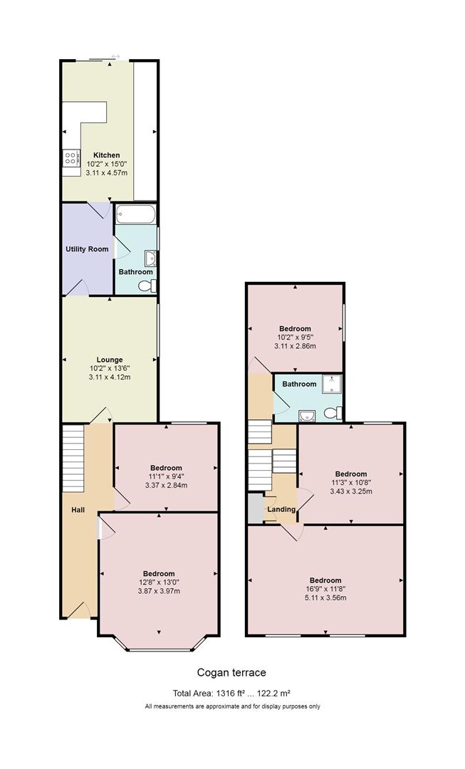 Floorplan for Cogan Terrace, Cathays